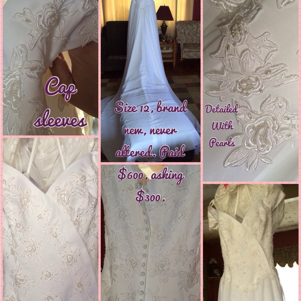 Elegant White Floral Embroidered Dress